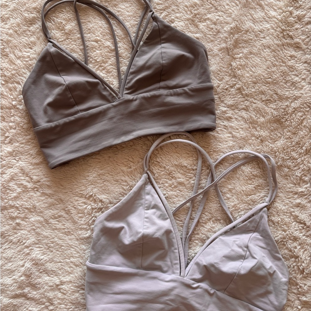 lululemon athletica Gray Bralette Duo